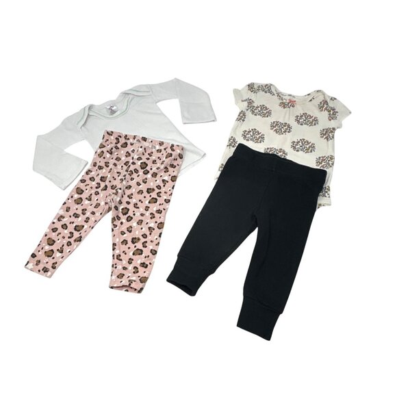 Baby Girls‎ - 2 Pants, 1 Shirt, 1 Bodysuit - Size 6 Month - Picture 1 of 8